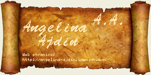 Angelina Ajdin vizit kartica